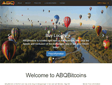 Tablet Screenshot of abqbitcoins.com